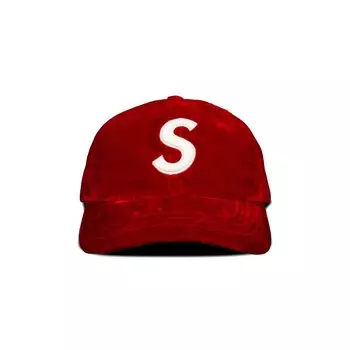 Сумка Supreme Velvet S с логотипом, 6 панелей, красная