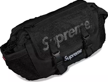 Сумка Supreme Waist Bag Black, черный