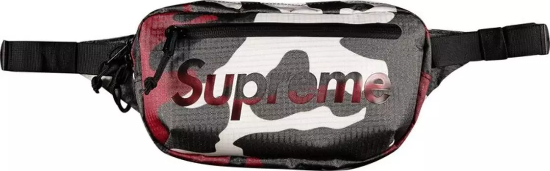 Сумка Supreme Waist Bag Red Camo, красный