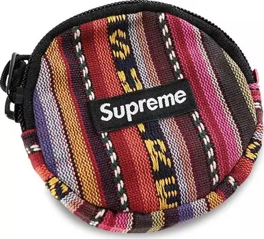 Сумка Supreme Woven Stripe Coin Pouch Multicolor, разноцветный