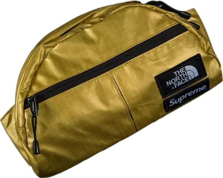 Сумка Supreme x The North Face Metallic Roo Ii Lumbar Pack Gold, золотой