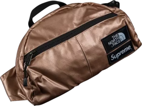 Сумка Supreme x The North Face Metallic Roo Ii Lumbar Pack Rose, розовый