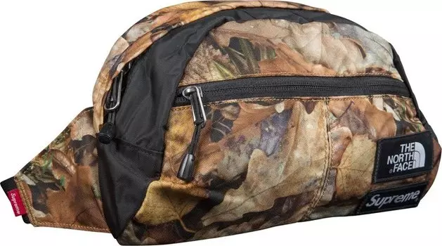 Сумка Supreme x The North Face Roo Ii Lumbar Pack Leaves, коричневый