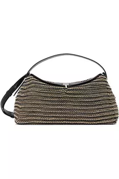 Сумка T-Lock из плетеной кожи Toteme, мультиколор