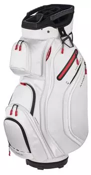 Сумка-тележка Maxfli 2021 Honors+ с 14-позиционным перемещением, белый/красный