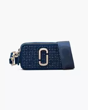 Сумка The Crystal Denim Snapshot Marc Jacobs, цвет Dark Wash Crystal