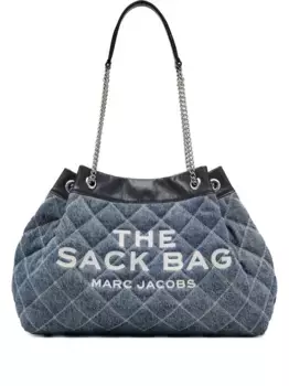 Сумка The Quilted Denim Large Chain Sack MARC JACOBS, синий