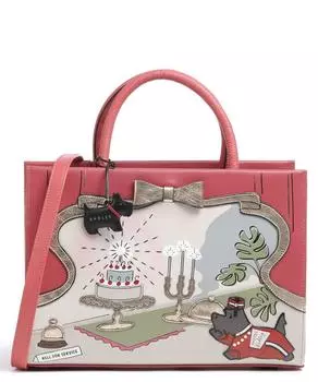 Сумка The Radley Hotel из мелкозернистой яловой кожи Radley London, красный