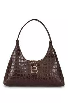 Сумка типа «багет» из экокожи Lucky Bees, коричневый