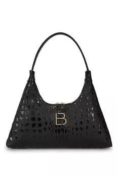 Сумка типа «багет» из экокожи Lucky Bees, черный