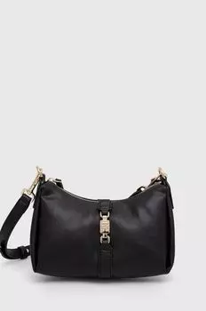 Сумка кросс-боди Tommy Hilfiger на молнии с застежкой-монограммой, черный