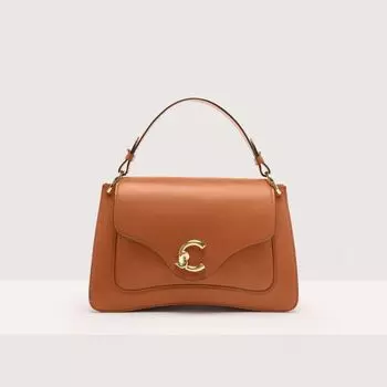 Сумка top-handle Coccinelle C-Me Calf Cocker medium, цвет Cuir