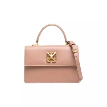 Сумка top-handle Off-White Jitney 1.4 Top Handle Bag, цвет Nude