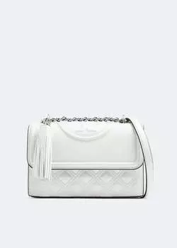 Сумка TORY BURCH Fleming small convertible shoulder bag, белый