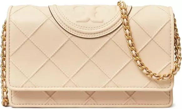 Сумка Tory Burch Fleming Soft Chain Wallet, цвет New Cream