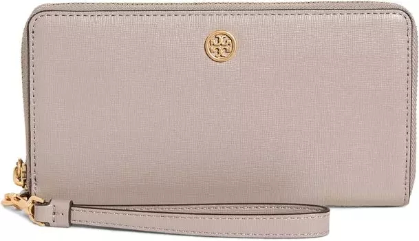 Сумка Tory Burch Robinson Zip Continental Wallet, цвет Gray Heron