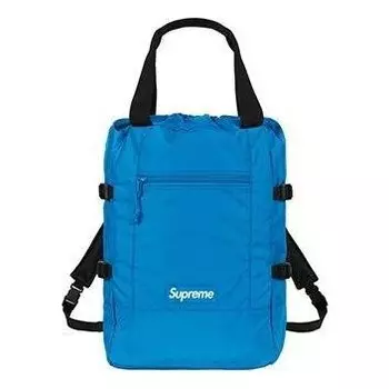 Сумка tote backpack 'blue black white' Supreme, синий