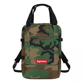 Сумка tote backpack 'green brown black' Supreme, зеленый