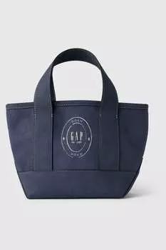 Сумка Tote Den из веганской замши с логотипом Gap, синий
