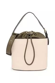 Сумка-мешок Tous комбинированная, бежево-зеленый