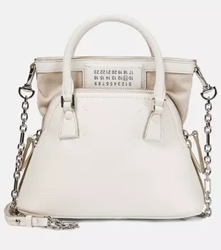 Сумка-тоут 5AC из микрокожи Maison Margiela, белый