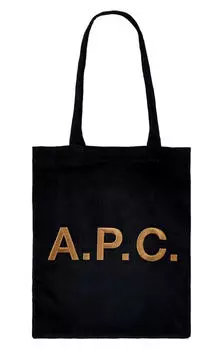 Сумка-тоут A.P.C. Lou 'Marine', черно-синий