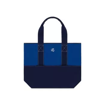 Сумка-тоут Aim Leon Dore Monogram Contrast Tote Bag, темно-синий