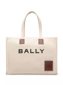 Сумка-тоут Akelei с логотипом Bally, бежевый
