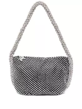 Сумка-тоут Amelia с кристаллами Rosantica, черный