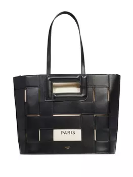 Сумка-тоут Angele Cuir de Lancel, черный