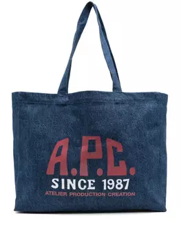 Сумка-тоут APC Diane Carpenter A.P.C., синий