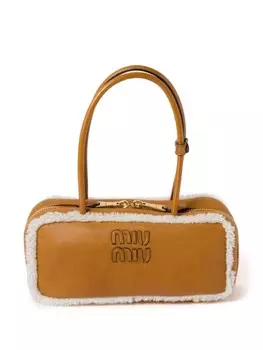 Сумка-тоут Arcadie Miu Miu, коричневый