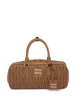 Сумка-тоут Arcadie MIU MIU, коричневый