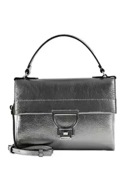 Сумка-тоут Arlettis из металлизированной кожи Coccinelle, серый
