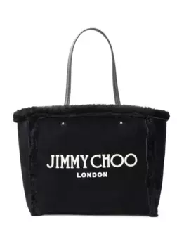 Сумка-тоут Avenue из овчины JIMMY CHOO, черный
