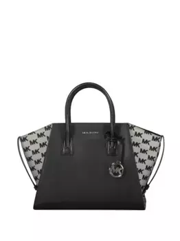 Сумка-тоут Avril с логотипом MICHAEL KORS, черный