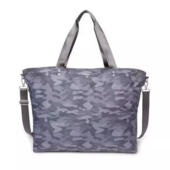 Сумка-тоут Baggallini очень большого размера, цвет Dark Grey Camo Print