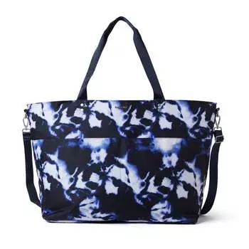 Сумка-тоут Baggallini очень большого размера, цвет Navy Ink Tie Dye