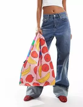 Сумка-тоут Baggu с принтом яблок и бананов