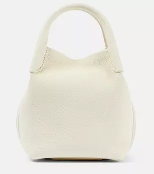 Сумка-тоут Bale Micro из микро-кожи Loro Piana, Whisper White