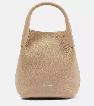 Сумка-тоут Bale Micro из микро-кожи Loro Piana, Light Mastik