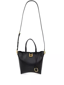 Сумка-тоут Balenciaga маленькая Hourglass, черный