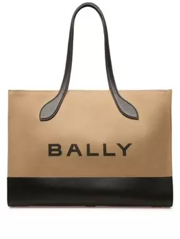 Сумка-тоут Bar Keep On с логотипом Bally, бежевый