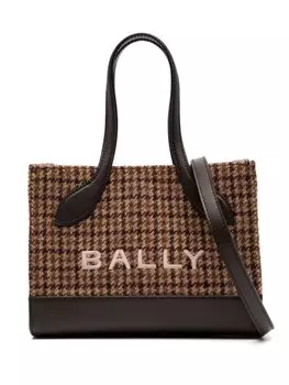 Сумка-тоут Bar размера мини Bally, коричневый