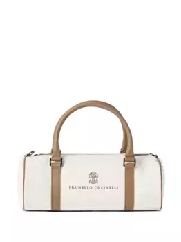 Сумка-тоут Barrel Brunello Cucinelli, белый
