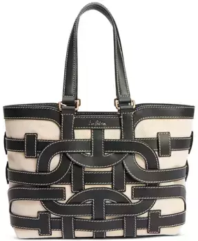 Сумка-тоут Bay Small с фигурной вырезкой Sam Edelman, черный