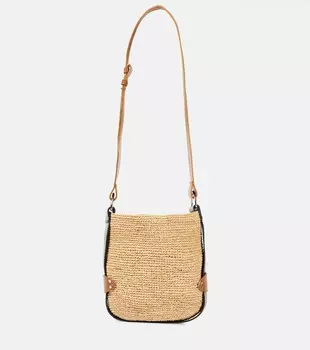 Сумка-тоут Bayia Mini из рафии Isabel Marant, бежевый