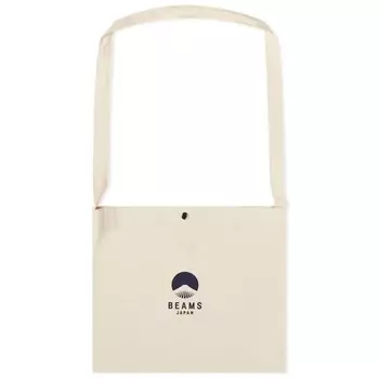 Сумка-тоут Beams Japan Shoulder, белый/синий