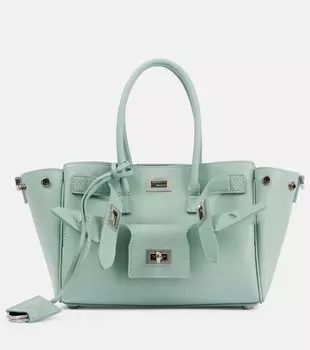 Сумка-тоут Bel Air Mini из кожи Balenciaga, Mineral Green