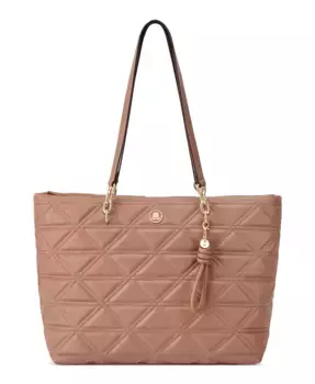 Сумка-тоут большая Harland Nine West, коричневый/бежевый